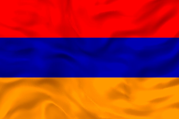 Photo national flag of armenia background with flag of armenia