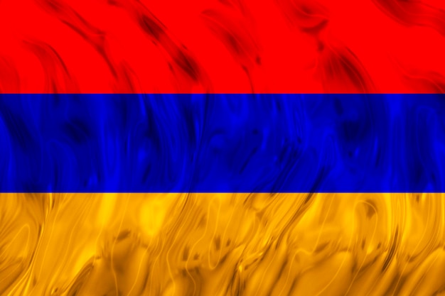 Photo national flag of armenia background with flag of armenia