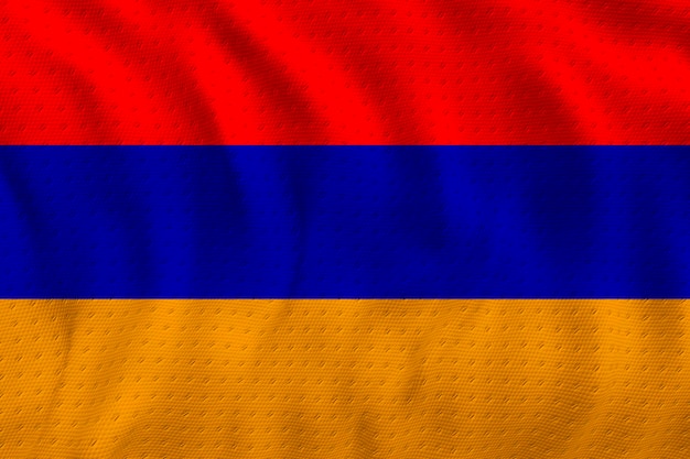 National Flag of Armenia Background with flag of Armenia