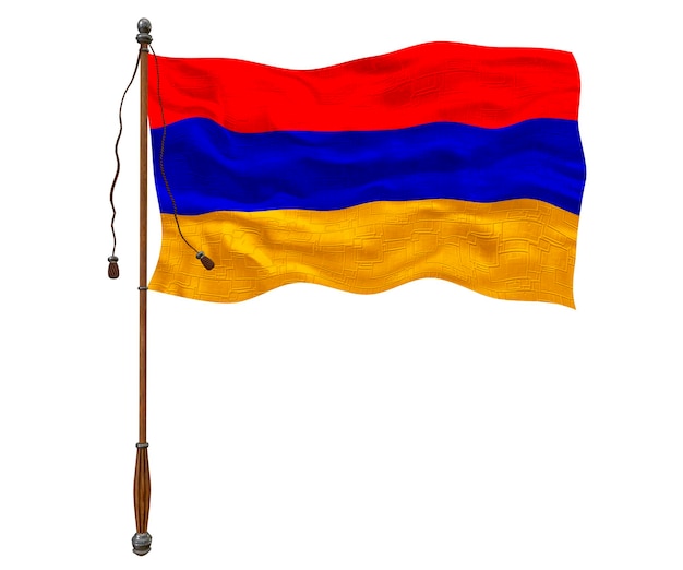 National Flag of Armenia Background with flag of Armenia