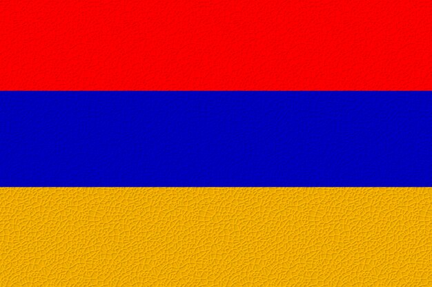 Photo national flag of armenia background with flag of armenia