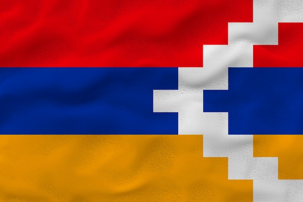 National flag of artsakh background with flag of artsakh