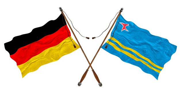 アルバとドイツの国旗 デザイナーの背景