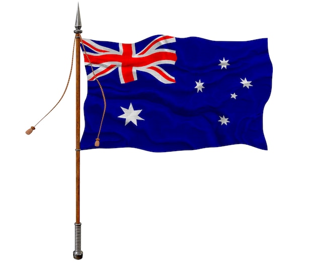 National flag of Australia Background with flag of Australia