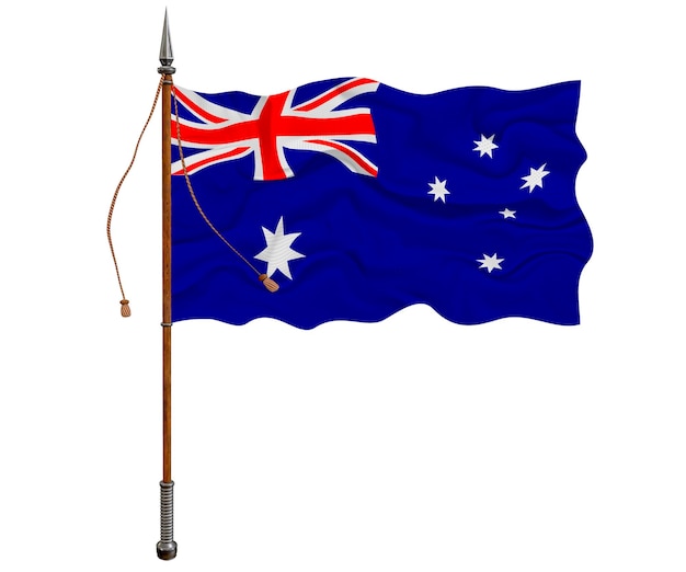 National flag of Australia Background with flag of Australia