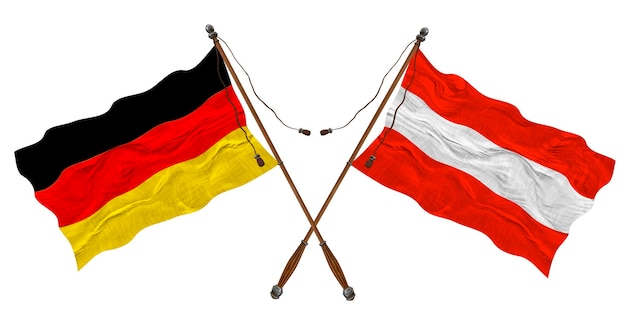 オーストリアとドイツの国旗 デザイナーの背景