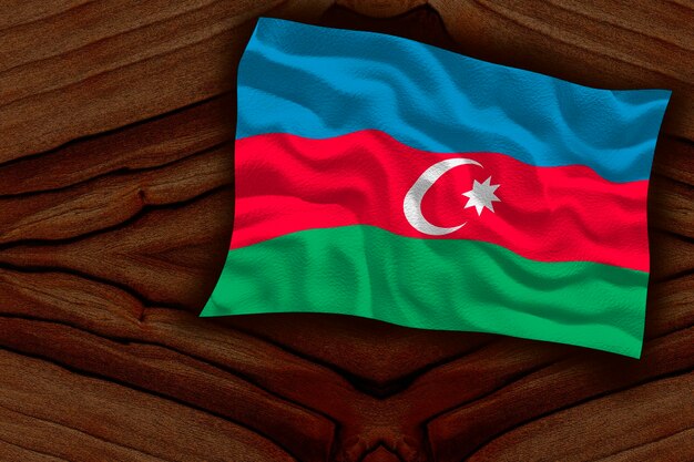 National Flag of Azerbaijan Background with flag of Azerbaijan