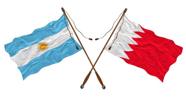バーレーンとアルゼンチンの国旗 デザイナーの背景