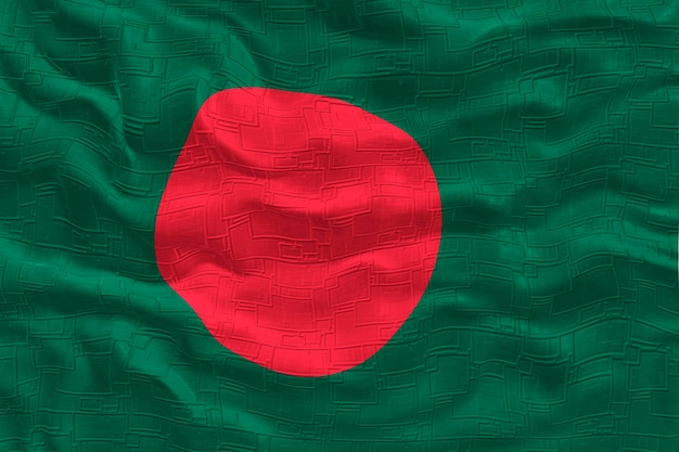 National Flag of Bangladesh Background with flag of Bangladesh