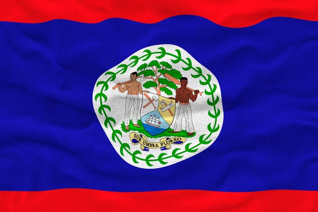 National flag of Belize Background with flag of Belize