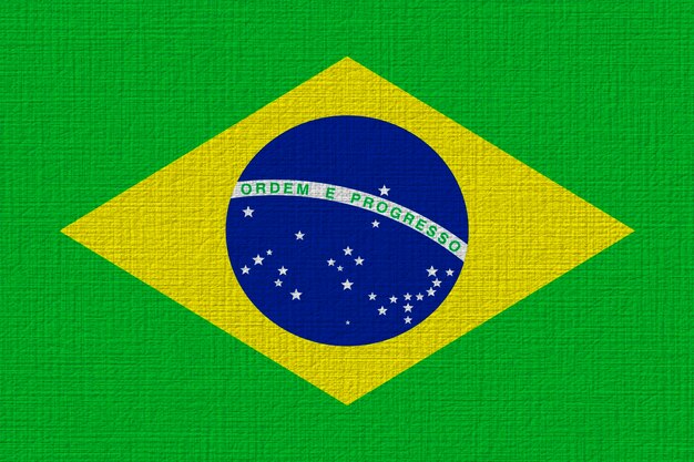 National flag of Brazil Background with flag of Brazil