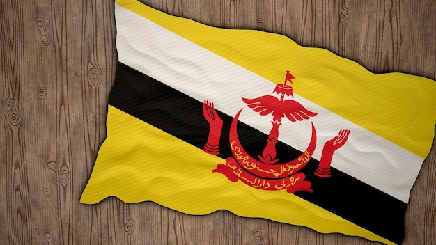 National flag of Brunei Background with flag of Brunei