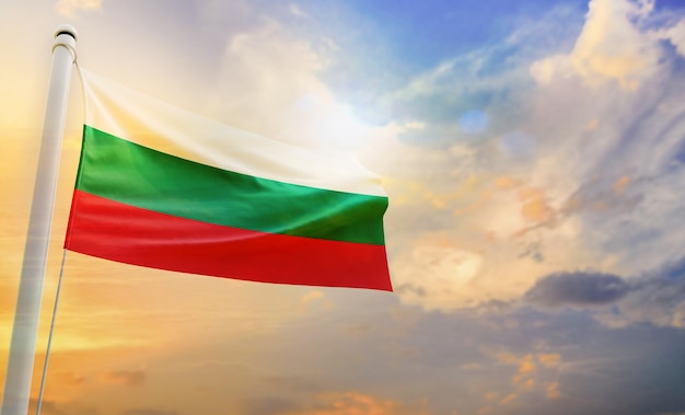 A National flag of bulgaria, isolated 3d waving flag,