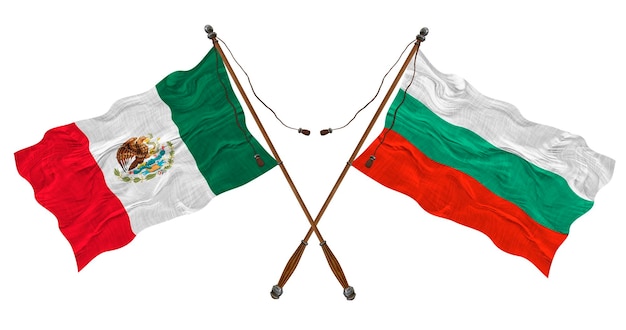 ブルガリアとメキシコの国旗 デザイナーの背景
