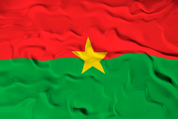 National flag of Burkina Faso Background with flag of Burkina Faso