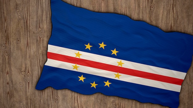 National flag of Cape Verde Background with flag of Cape Verde