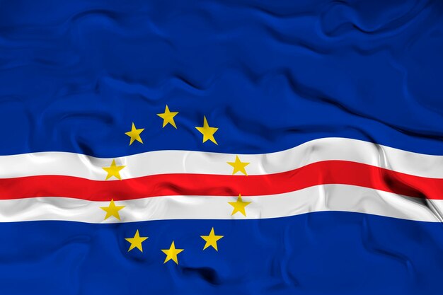 National flag of cape verde background with flag of cape verde