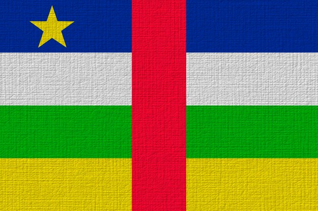 Photo national flag of central arican republic background with flag of central arican republic