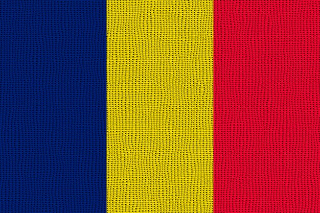 National flag of Chad Background with flag of Chad