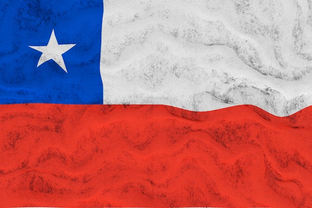 National flag of chile background with flag of chile