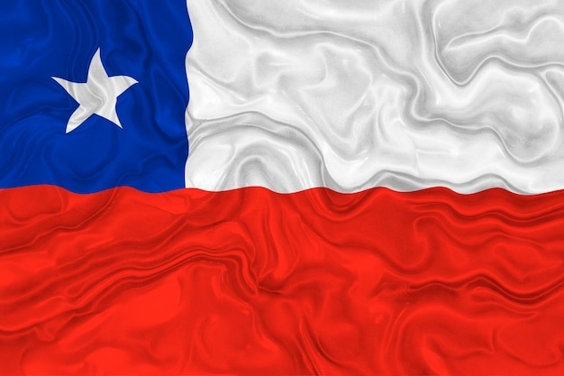 National flag of Chile Background with flag of Chile