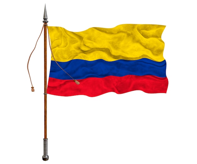 National flag of Colombia Background with flag of Colombia