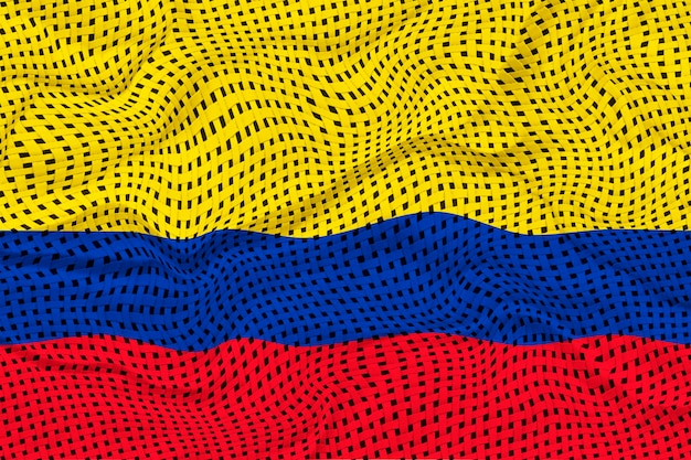 Photo national flag of colombia background with flag of colombia