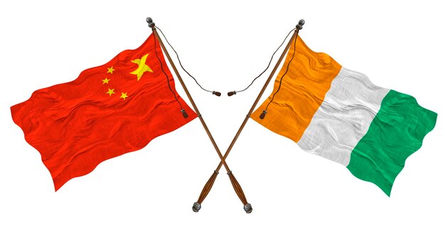 コートジボワールと中国の国旗 デザイナーの背景