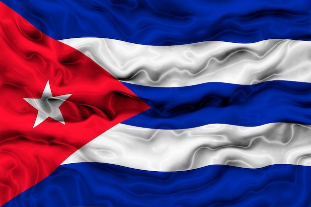 National flag of cuba background with flag of cuba