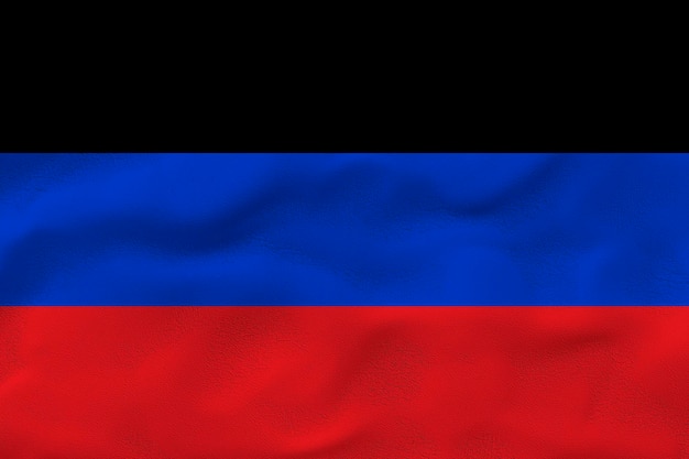 National flag of Donetsk People's Republic Background with flag of Donetsk People's Republic