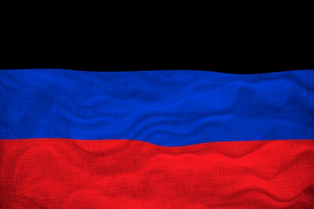 National flag of donetsk peoples republic background with flag of donetsk peoples republic