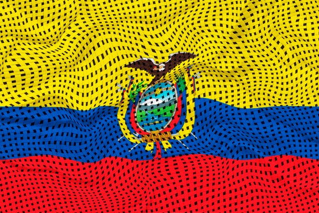national flag of ecuador background with flag of ecuador