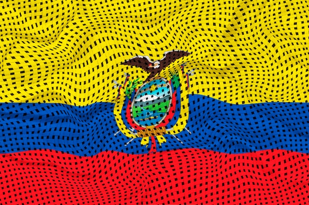 national flag of ecuador background with flag of ecuador