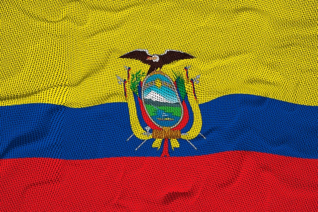 national flag of ecuador background with flag of ecuador