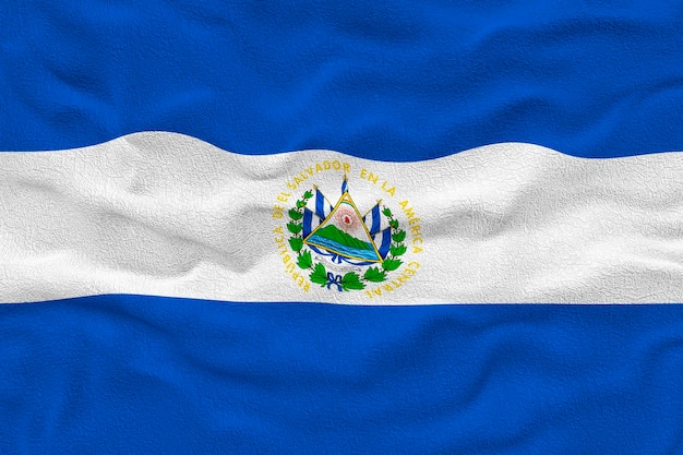 National flag of El Salvador Background with flag of El Salvador