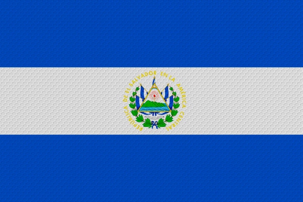 Photo national flag of el salvador background with flag of el salvador