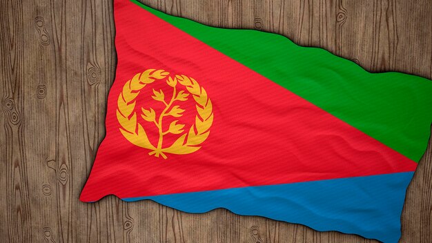 National flag of Eritrea Background with flag of Eritrea