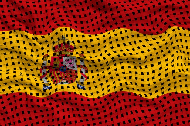 National flag of Espana Background with flag of Espana