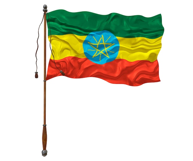 Государственный флаг Эфиопии Фон с флагом Эфиопии