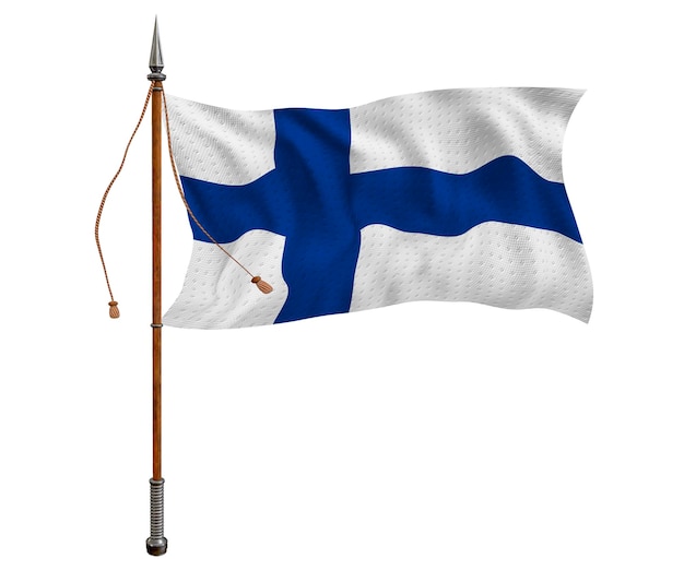 Photo national flag of finland background with flag of finland