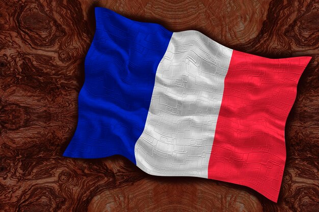 National Flag of France Background with flag of France