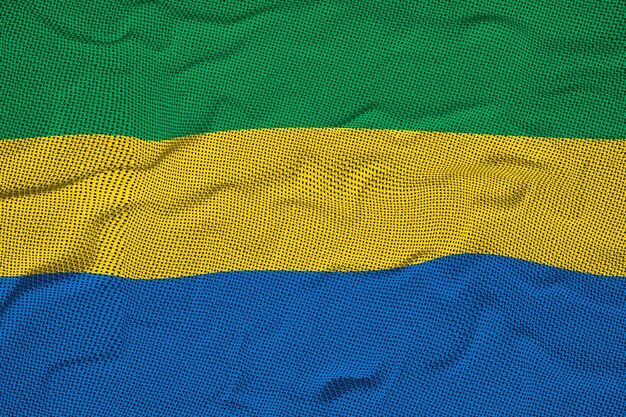 National flag of Gabon Background for editors and designers National holiday