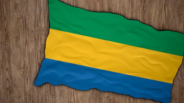 National flag of Gabon Background with flag of Gabon