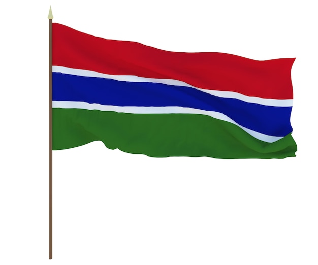 National flag of Gambia Background for editors and designers National holiday