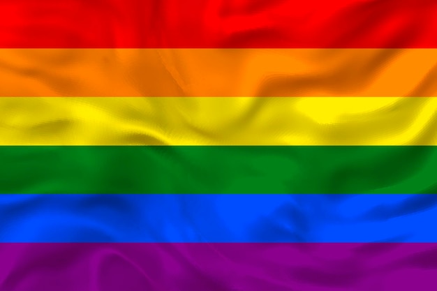 National Flag of Gay Pride Background with flag of Gay Pride