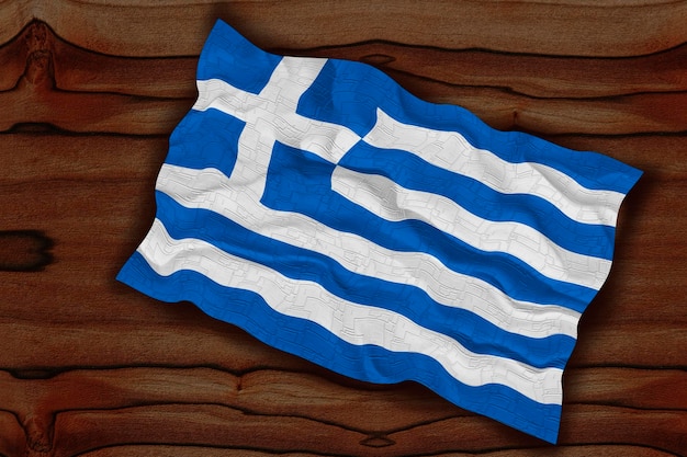 National flag of Greece Background with flag of Greece