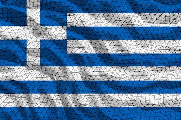 National flag of Greece Background with flag of Greece