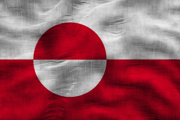 National flag of Greenland Background with flag of Greenland