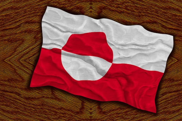 Photo national flag of greenland background with flag of greenland