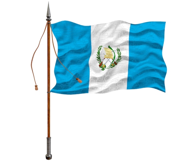 National flag of Guatemala Background with flag of Guatemala